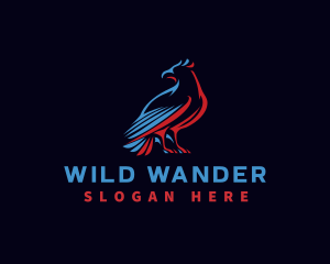 Wild Eagle Bird  logo design