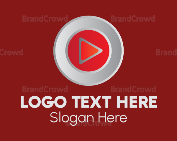 Red Media Player Button Logo