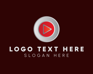 Video Recording - Media Player Button logo design