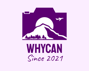 Mount Fuji - Purple Mountain Camera logo design