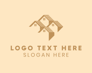 Lease - House Village Roofing logo design
