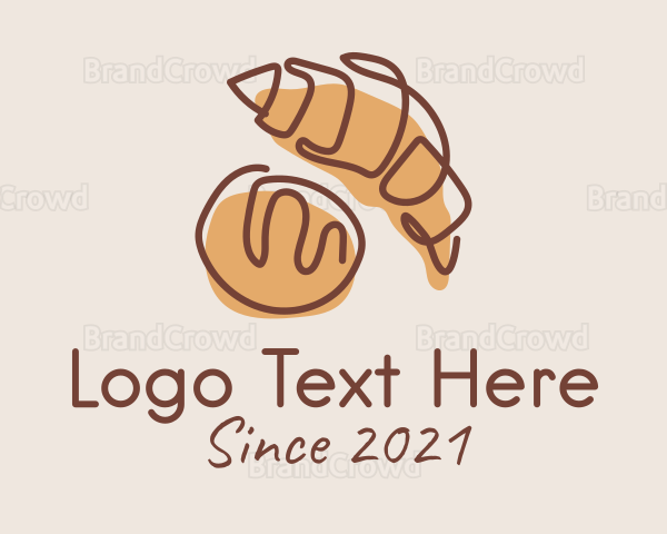 Croissant Bread Baker Logo