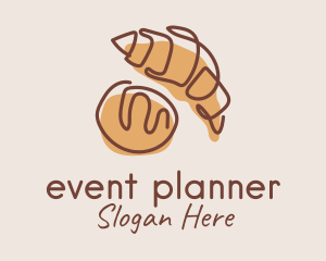 Croissant Bread Baker Logo