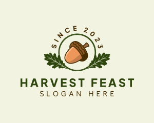 Natural Acorn Nut logo design