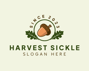 Natural Acorn Nut logo design