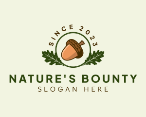 Natural Acorn Nut logo design