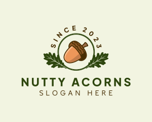 Natural Acorn Nut logo design