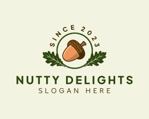 Nut - Natural Acorn Nut logo design