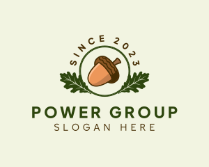Produce - Natural Acorn Nut logo design
