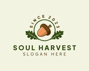 Natural Acorn Nut logo design