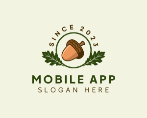 Oaknut - Natural Acorn Nut logo design