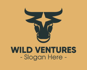 Wild - Wild Bull Star logo design