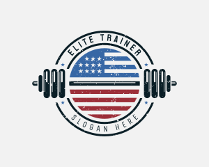 USA Athletic Gym logo design