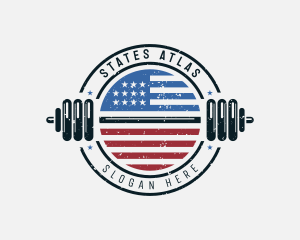 USA Athletic Gym logo design