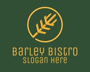 Barley - Golden Wheat Agriculture logo design