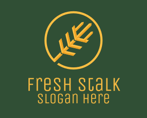 Stalk - Golden Wheat Agriculture logo design