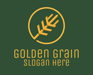 Grain - Golden Wheat Agriculture logo design