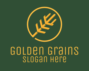 Golden Wheat Agriculture logo design