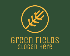 Fields - Golden Wheat Agriculture logo design