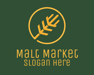 Malt - Golden Wheat Agriculture logo design