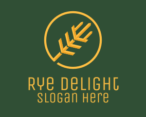 Rye - Golden Wheat Agriculture logo design