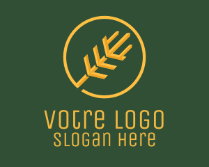 Golden Wheat Agriculture logo design
