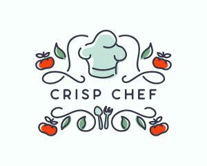 Chef Hat Kitchen Cook logo design