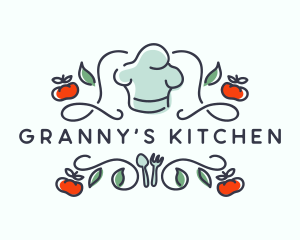 Chef Hat Kitchen Cook logo design