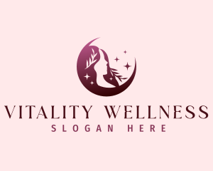 Moon Wellness Beauty logo design