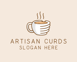 Hand Coffee Cup  logo design