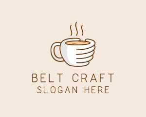 Hand Coffee Cup  logo design