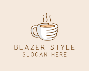 Hand Coffee Cup  logo design