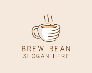 Coffee - Hand Coffee Cup logo design