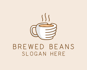 Coffee - Hand Coffee Cup logo design