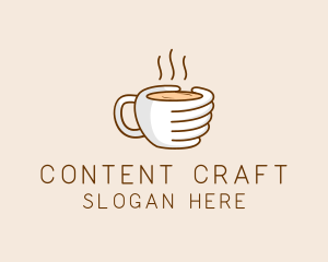 Hand Coffee Cup  logo design