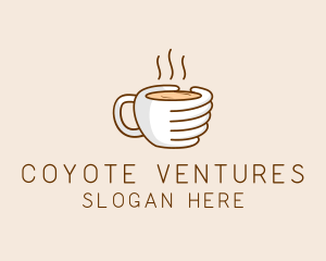 Hand Coffee Cup  logo design