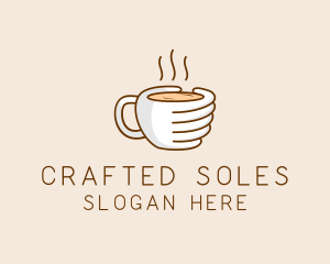 Hand Coffee Cup  logo design