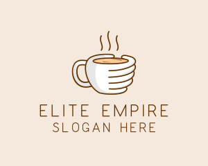 Hand Coffee Cup  logo design