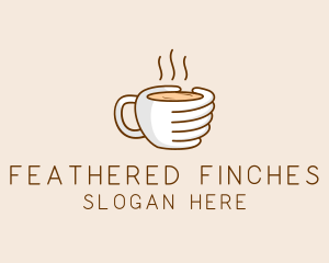 Hand Coffee Cup  logo design