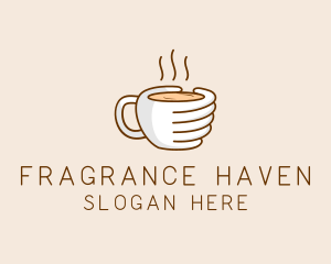 Hand Coffee Cup  logo design