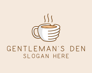 Hand Coffee Cup  logo design