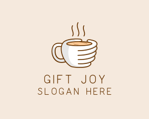 Hand Coffee Cup  logo design