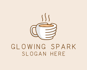 Hand Coffee Cup  logo design