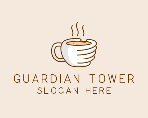 Hand Coffee Cup  logo design