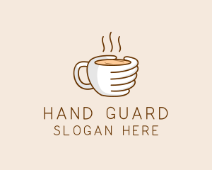 Glove - Hand Coffee Cup logo design