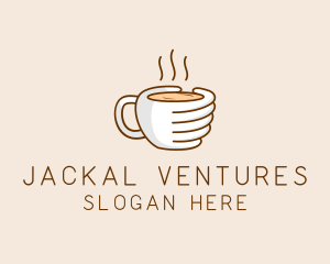 Hand Coffee Cup  logo design