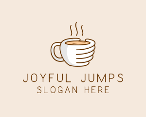 Hand Coffee Cup  logo design