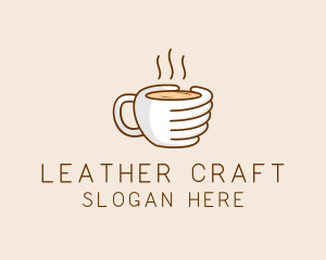 Hand Coffee Cup  logo design