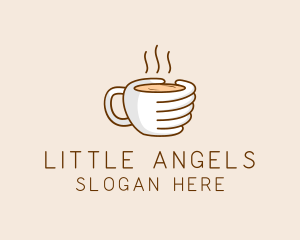 Hand Coffee Cup  logo design