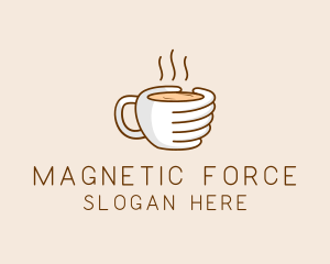 Hand Coffee Cup  logo design